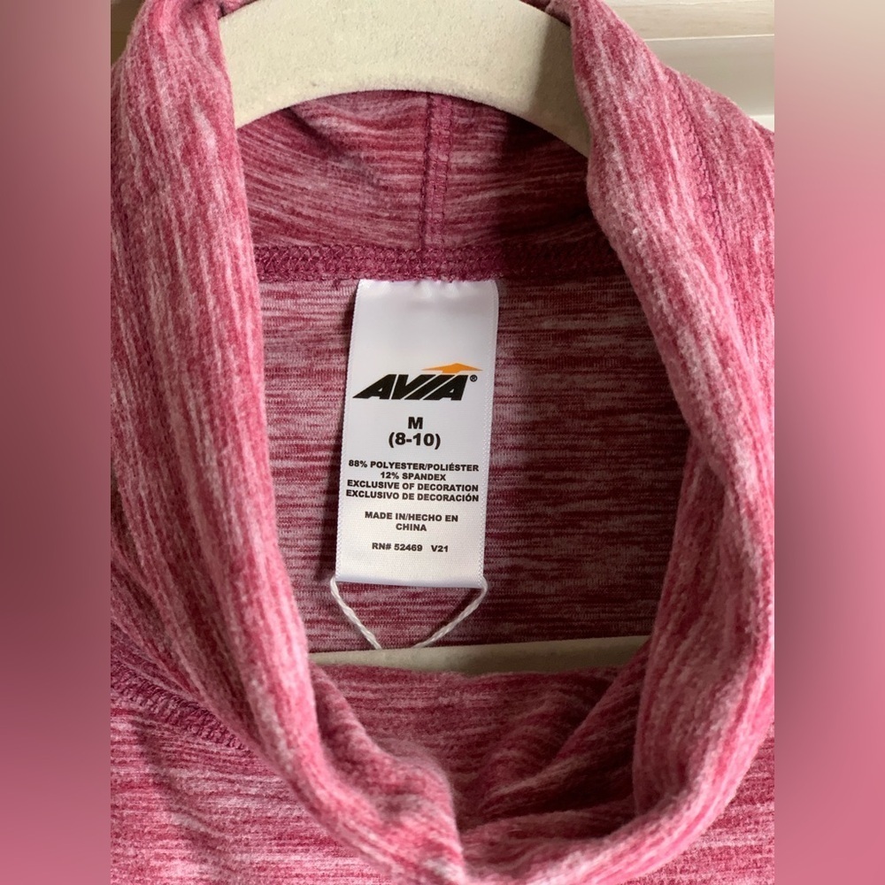 Avia Soft Brushed Jersey Mock Neck Sweater. Size-Medium(8-10) - Picture 4 of 4
